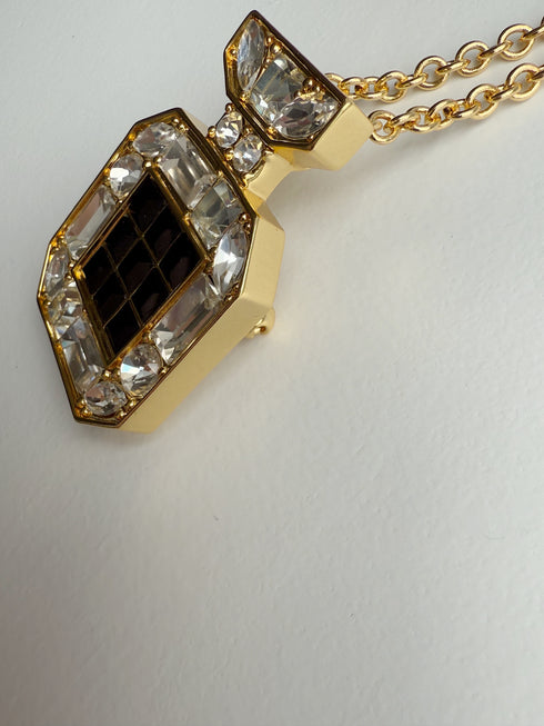 perfume brooch necklace